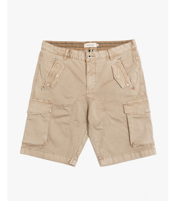 Regular fit bermuda cargo trousers