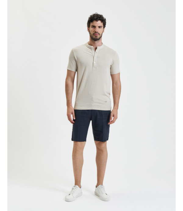 Bermuda in lino con laccio