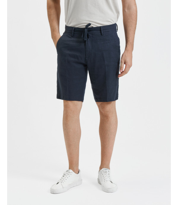 Bermuda in lino con laccio