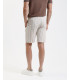 Striped bermuda shorts with drawstrings