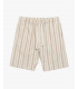 Striped bermuda shorts with drawstrings