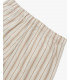 Striped bermuda shorts with drawstrings