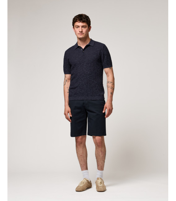 Textured chinos shorts