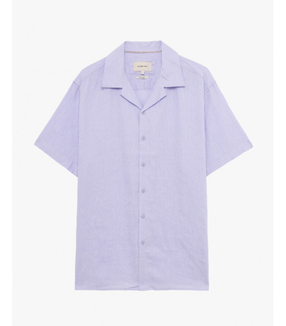 Camicia a maniche corte in lino