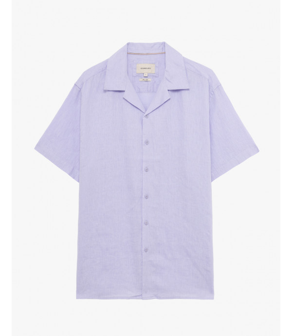 Camicia a maniche corte in lino