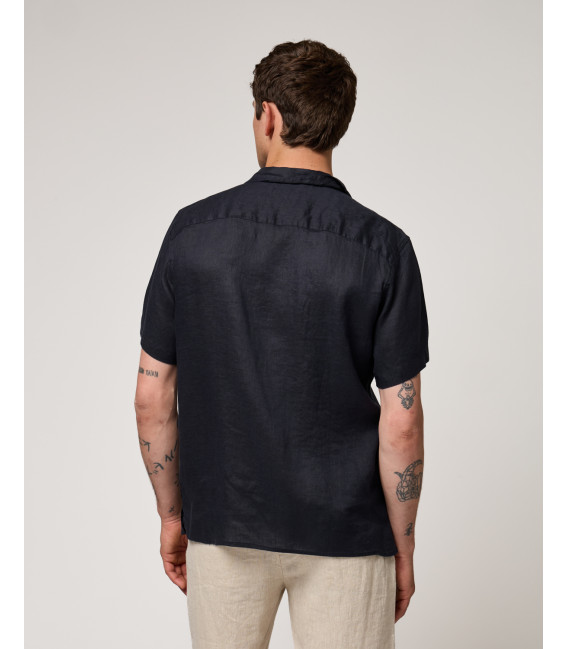 Camicia a maniche corte in lino