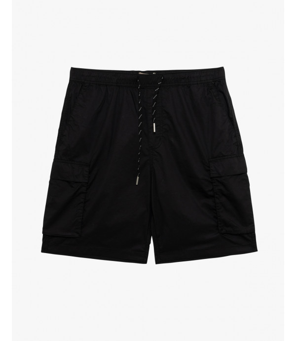 Cargo shorts with drawstrings