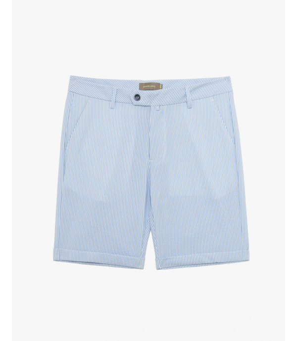 Striped bermuda shorts