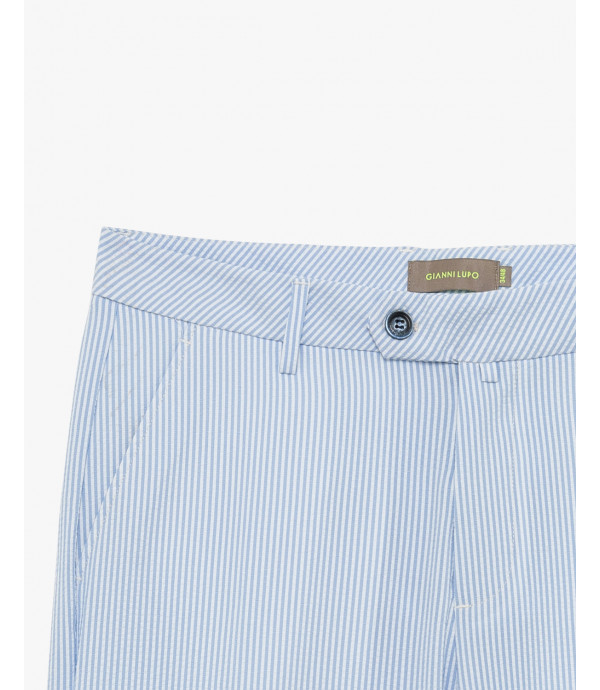 Striped bermuda shorts