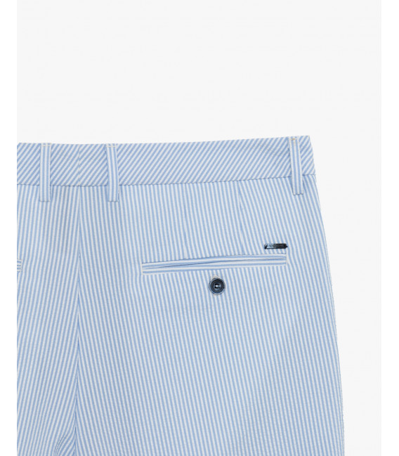 Striped bermuda shorts