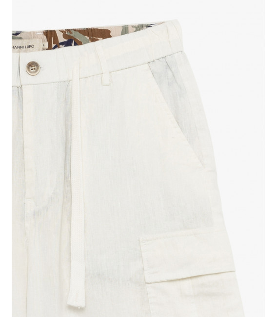 Bermuda casual in lino