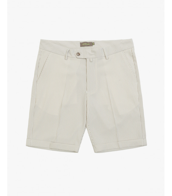 Striped bermuda shorts
