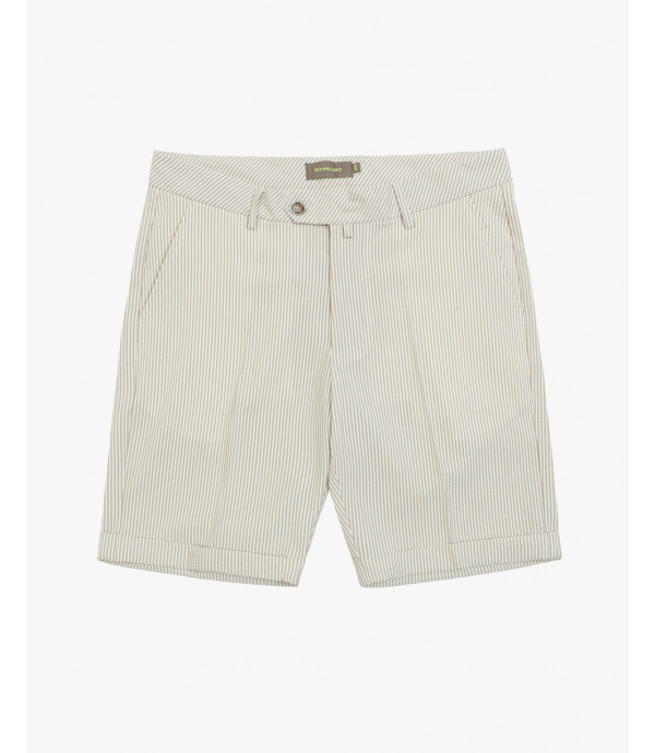 Striped bermuda shorts