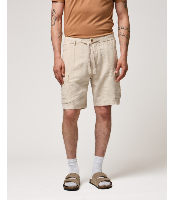 Bermuda casual in lino