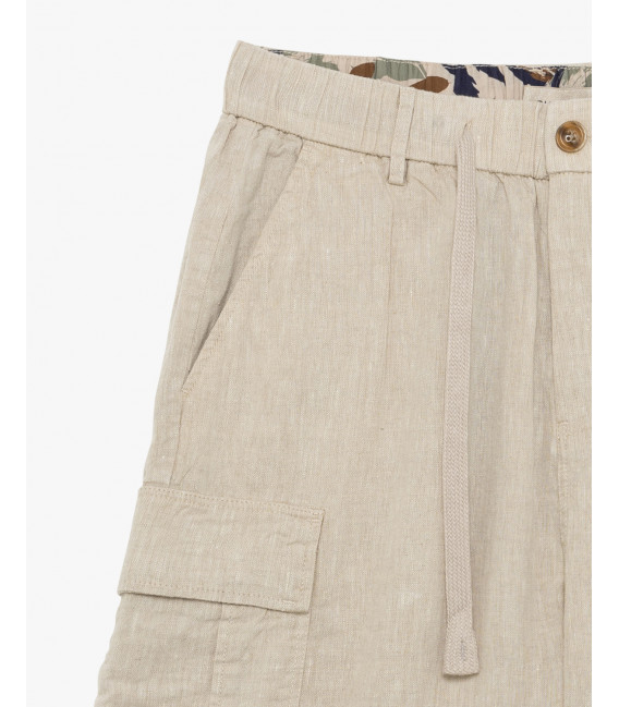 Bermuda casual in lino