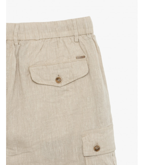 Bermuda casual in lino