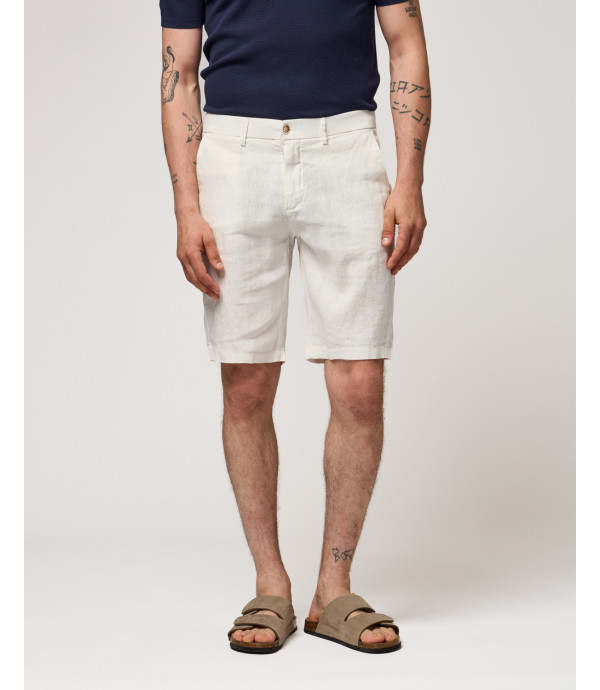 Bermuda chinos in lino