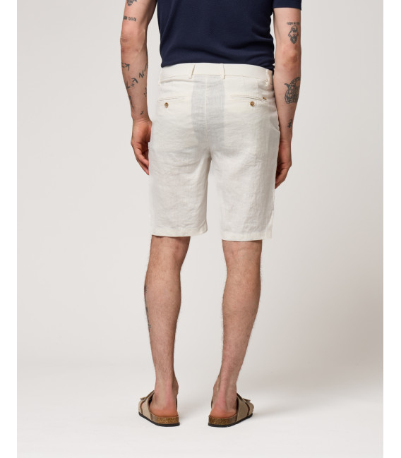 Bermuda chinos in lino