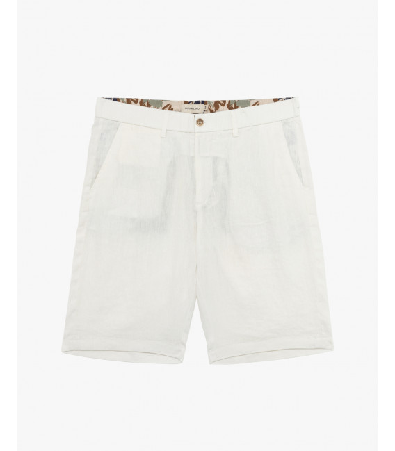 Bermuda chinos in lino