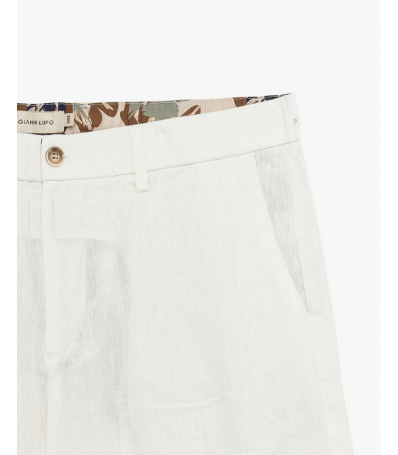 Bermuda chinos in lino