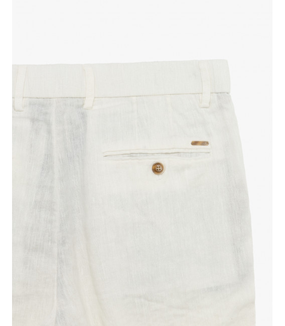Bermuda chinos in lino