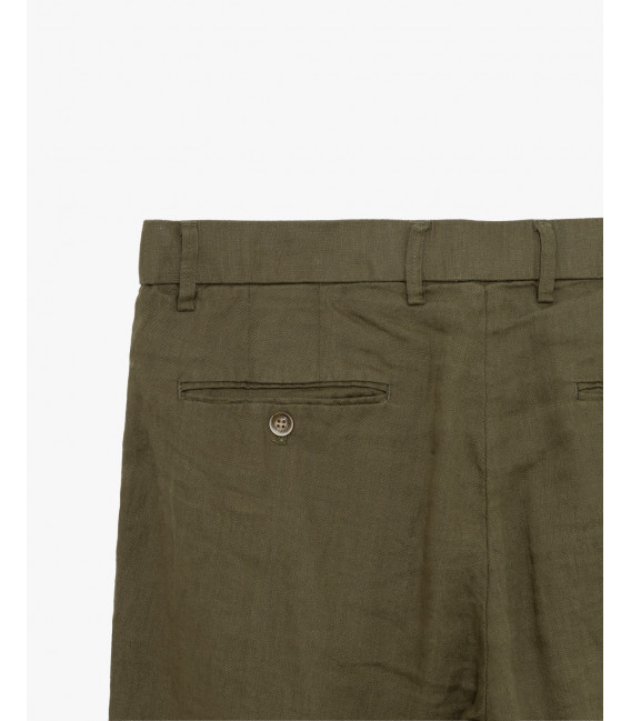 Bermuda chinos in lino