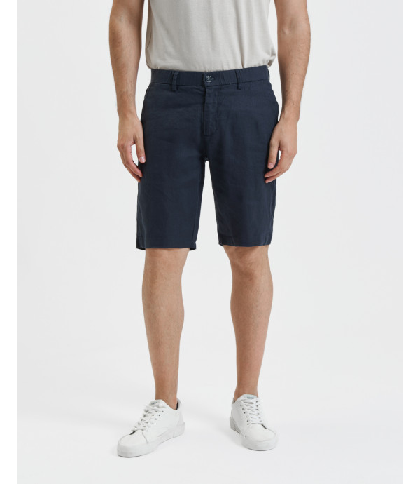 Bermuda chinos in lino