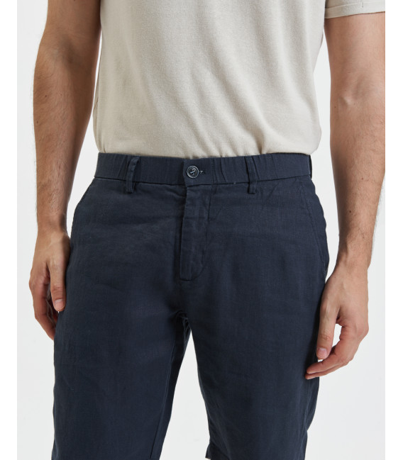 Bermuda chinos in lino
