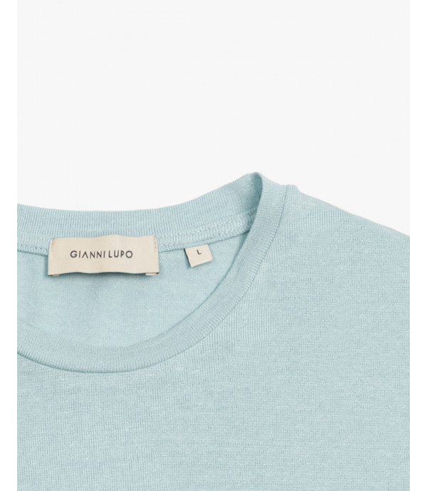 T-shirt in jersey di lino