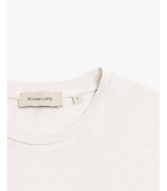T-shirt in jersey di lino