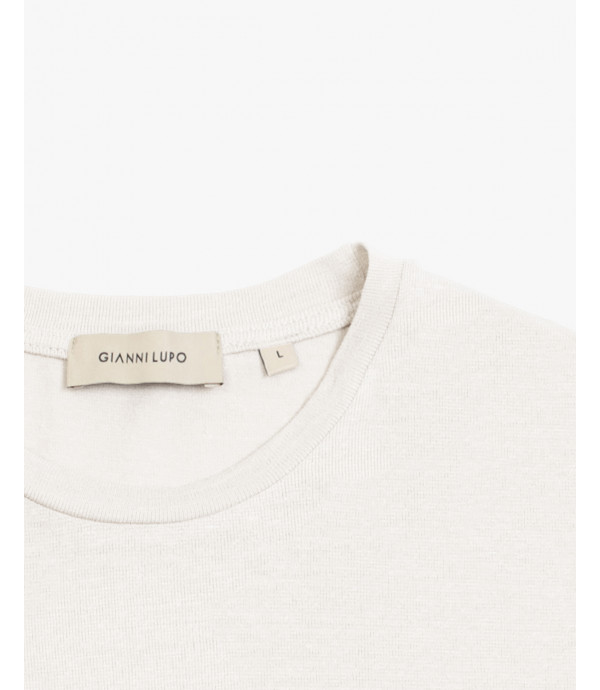 T-shirt in jersey di lino