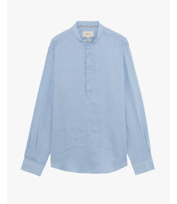 Camicia serafino in lino