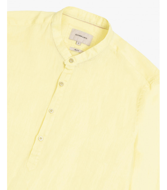 Camicia serafino in lino