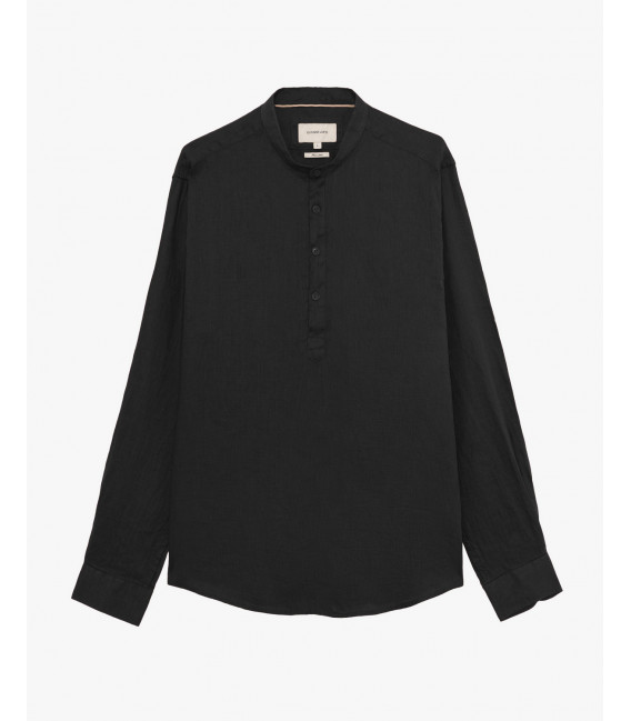 Camicia serafino in lino