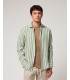 Camicia a righe in lino