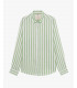 Camicia a righe in lino
