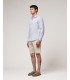 Camicia a righe in lino