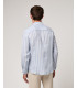 Camicia a righe in lino
