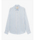Camicia a righe in lino