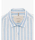 Camicia a righe in lino