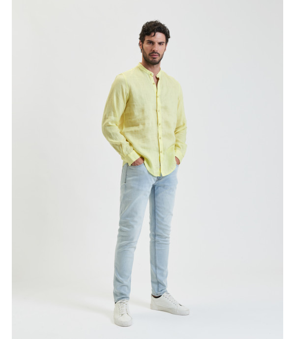 Camicia coreana in lino