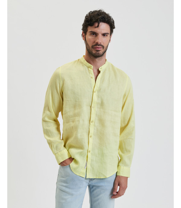 Camicia coreana in lino