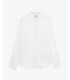 Mandarin collar linen shirt