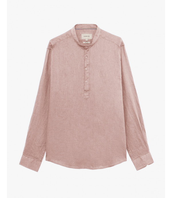 Camicia serafino in lino