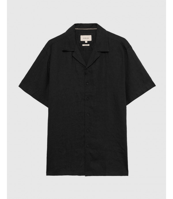 Camicia a maniche corte in lino