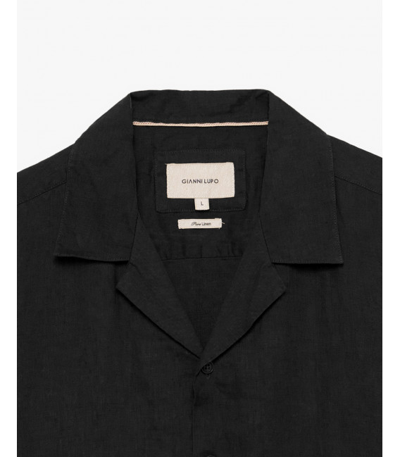 Camicia a maniche corte in lino
