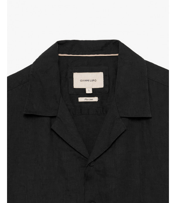Camicia a maniche corte in lino