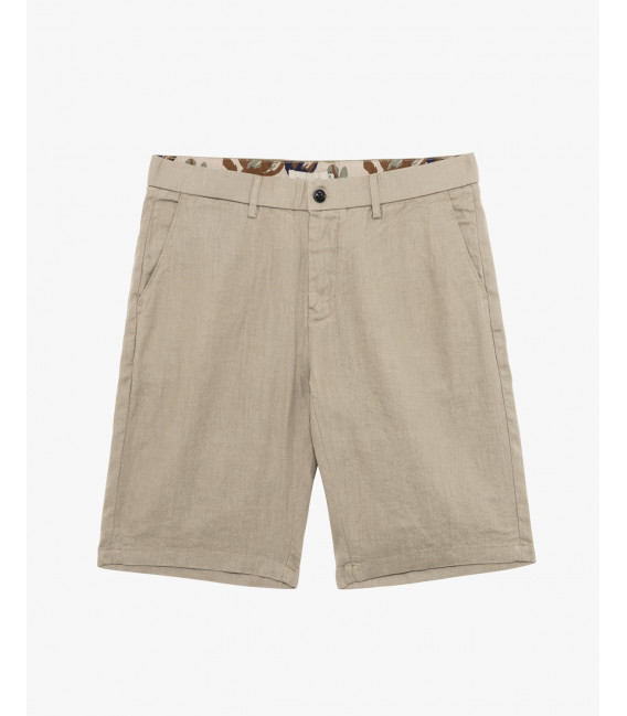 Bermuda chinos in lino