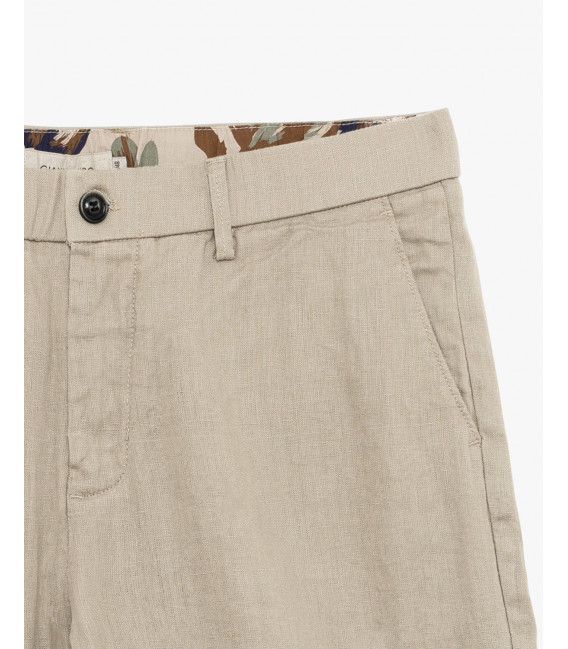 Bermuda chinos in lino
