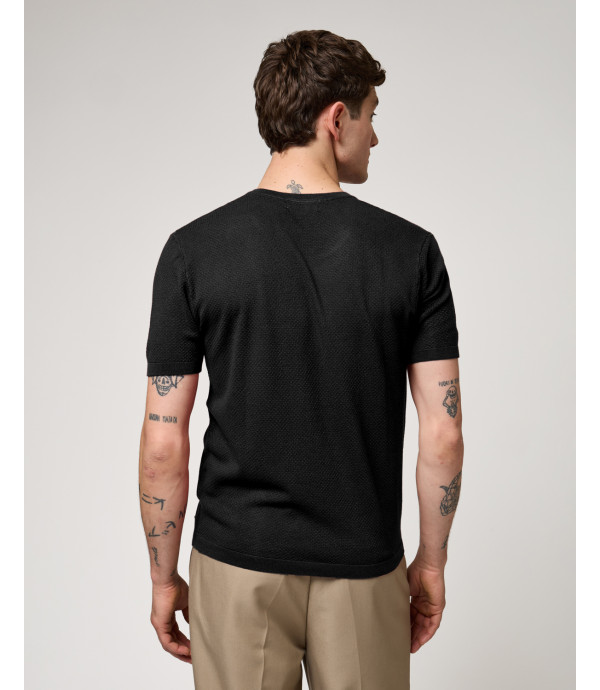 T-shirt in maglia texturizzata